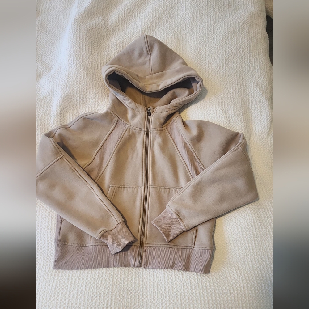Tan Zip-Up Hoodie